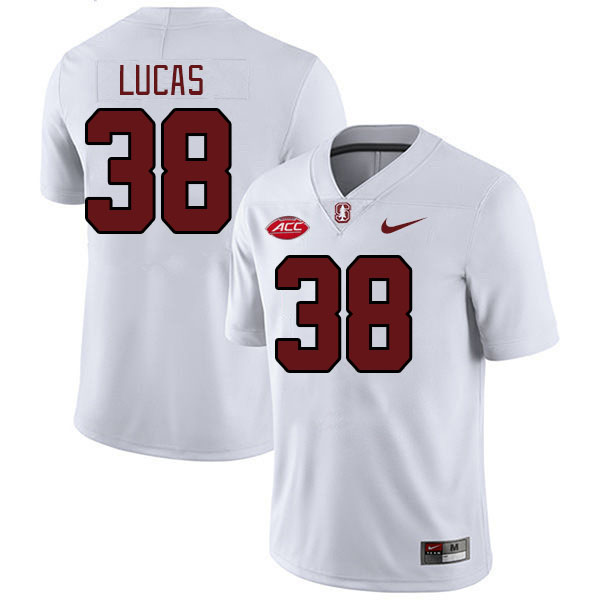 Men #38 Kale Lucas Stanford Cardinal 2024 ACC Conference College Football Jerseys Stitched-White